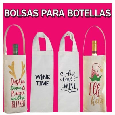 Bolsas de Tocuyo para Botellas de Pisco o Vino en Gamarra