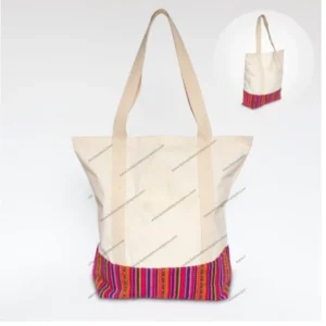 Bolsa de Tocuyo con Bolsillo de Yute